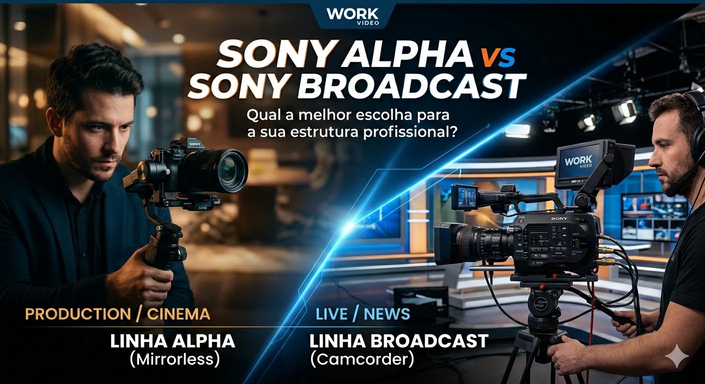 Sony Broadcast ou Linha Alpha: Qual a melhor para o seu dia a dia de produção?